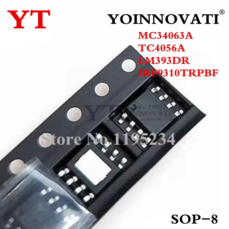 10 Uds 50 Uds MC34063 34063 MC34063A TC4056A TC4056 LM393DR LM393 IRF9310 9310