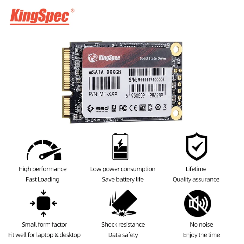 KingSpec SSD mSATA 128gb 256gb 500gb 512gb 64gb unidad de estado sólido SATAIII 6 GB/s 1TB 2TB Ssd Mini disco duro SATA3 para Dell Lenovo - imagen 5