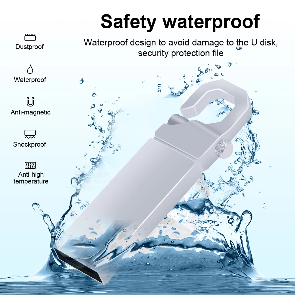 30 unids/lote, memoria USB de Metal con logotipo personalizado gratis, 1GB, 2GB, 4GB, 8GB, 16GB, memoria Flash de música, memoria de 32GB, regalo de empresa, disco en U - imagen 3