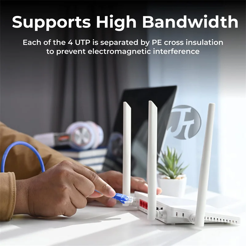 Cable Ethernet Cat6 de alta velocidad, Cable de Internet de 1000Mbps, Cable LAN de red blindado RJ45 para enrutador de ordenador portátil, Cable Ethernet de 5m y 50m - imagen 5