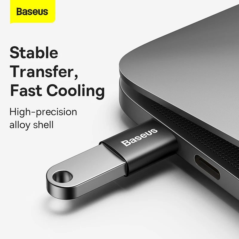 Adaptador Baseus USB-C a USB-A – 10Gbps OTG - imagen 2