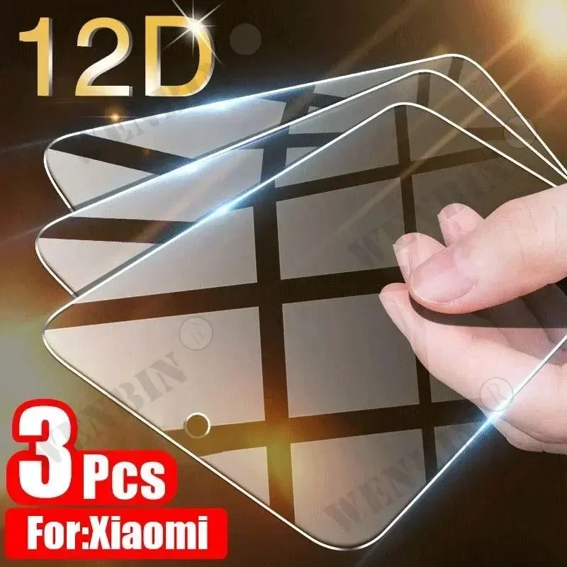 Protector de pantalla 9HD para móvil, cristal Protector completo para Xiaomi 14 Pro, 13T, 12T Pro, Poco X5 Pro, Redmi Note 13, 12, 11, 3 unidades - imagen 2