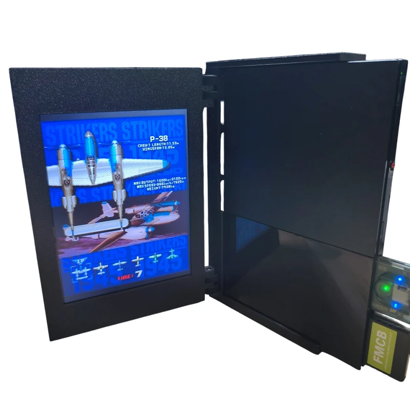 Consola de juegos recreativos Retro PS2 NTSC, Monitor portátil, Mini pantalla para consola de juegos PS2 Slim, compatible con PS2 Full Series - imagen 3