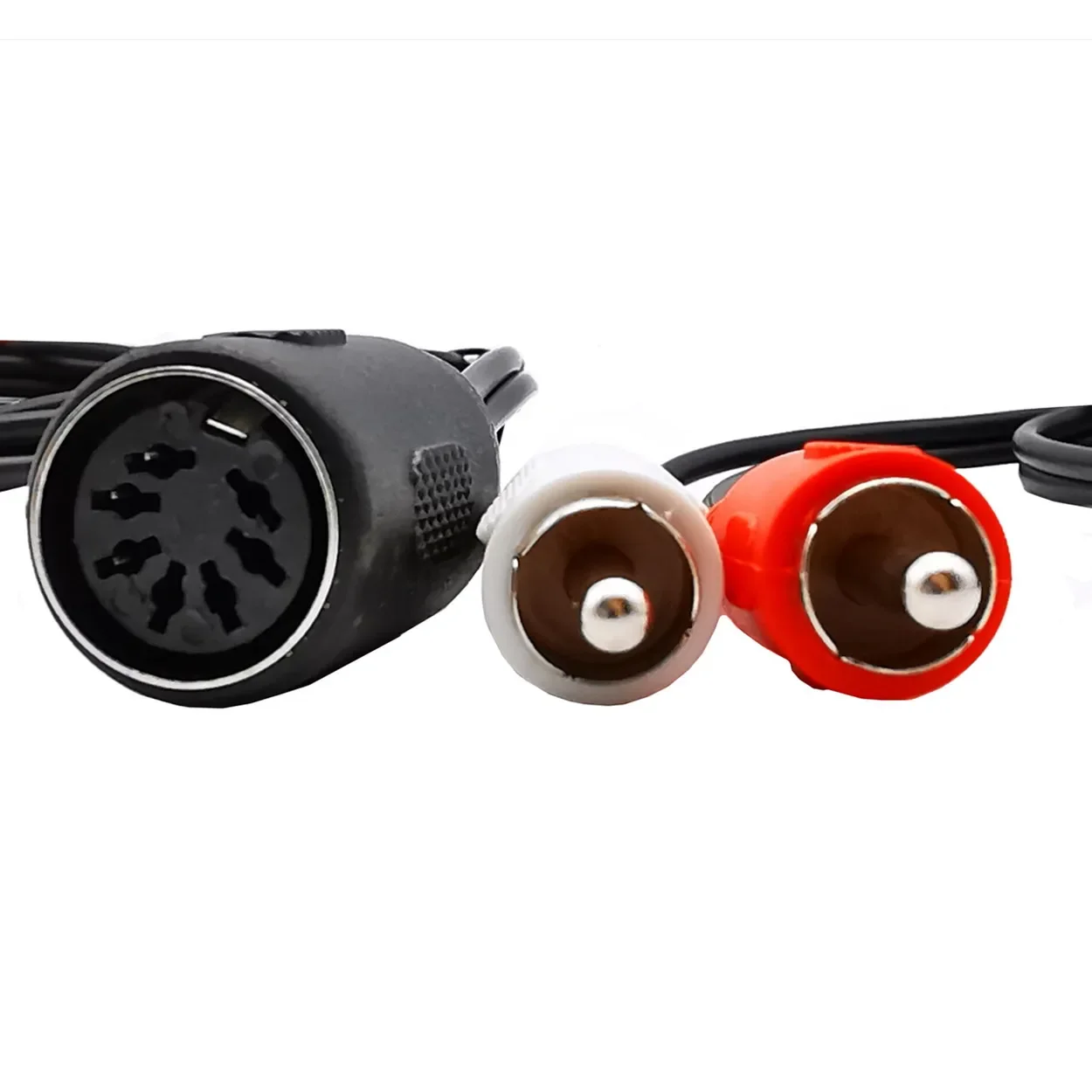 Cable adaptador Lotus Din de 7 pines a 2 RCA, equipo de audio antiguo, adaptador de altavoz, 7P DIN hembra a 2 RCA macho, 0,5 m/1m, 1,5 m - imagen 3