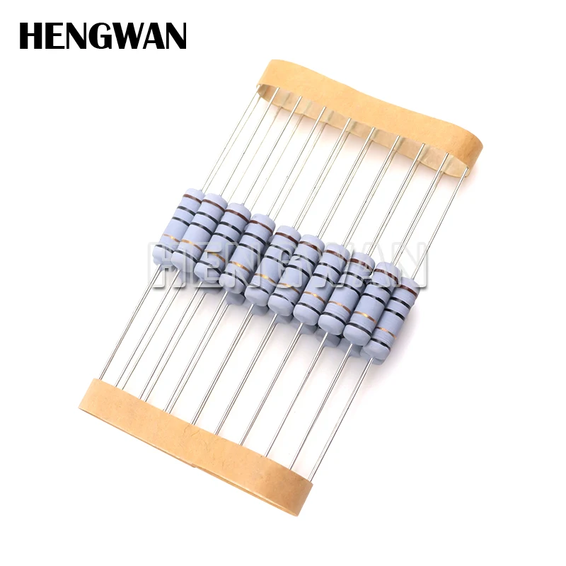 20 piezas 2W 5% resistencia enrollada de alambre resistencia de bobinado de fusible 0.1R 0,05 0,1 0,22 0,33 0,47 0,5 1 2,2 3 4,7 5,1 6,8 10 22 47 51 100 ohm