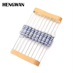 20 piezas 2W 5% resistencia enrollada de alambre resistencia de bobinado de fusible 0.1R 0,05 0,1 0,22 0,33 0,47 0,5 1 2,2 3 4,7 5,1 6,8 10 22 47 51 100 ohm