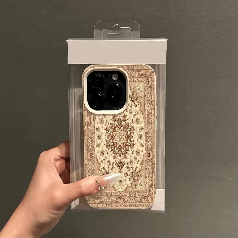 Funda de teléfono con diseño de tótem étnico Retro, diseño de lichi para iPhone 16, iPhone 15 Pro Max 14 Plus 13 12 11 XS Max XR X 16 - imagen 2