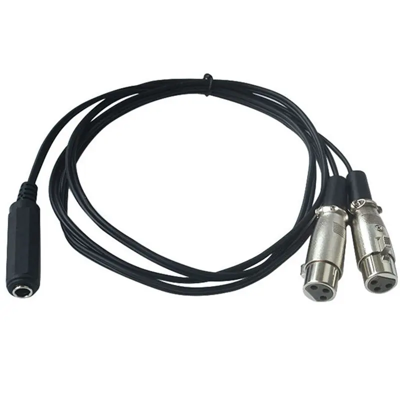 Cable de Audio balanceado XLR hembra a XLR, tarjeta 6,35 de tres núcleos, 6,35, 3 metros - imagen 3