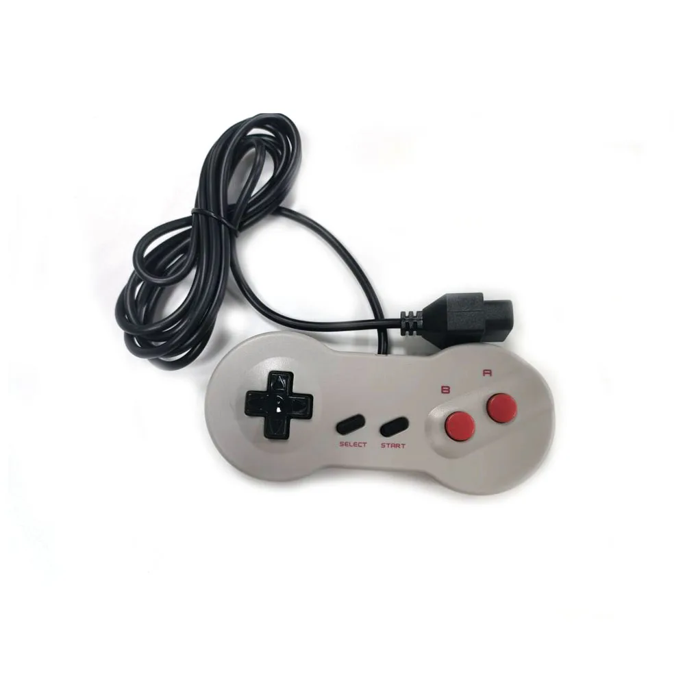 Gamepad con cable de alta calidad para NES, controlador de juego Classic Dogbone de 7 pines, accesorio de juego, Color gris - imagen 3