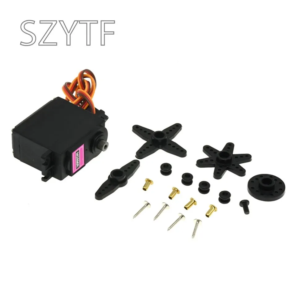 Engranaje de dirección estándar de Metal, Robot Digital de 180 ° y 360 °, 20KG, MG996R, MG946R, MG995 - imagen 4