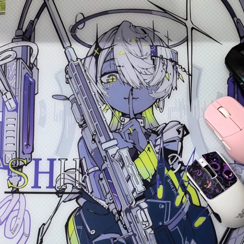 Alfombrilla de ratón de cristal para juegos de velocidad de hielo, alfombrilla de ratón ultrafina de 1,5mm, accesorios para juegos de oficina, alfombrilla de escritorio, alfombrillas para juegos de 490x420mm