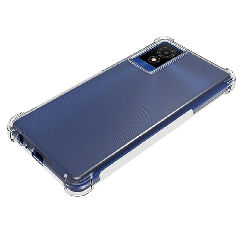 Funda TCL 501 TCL501 4G T433D, cojín de aire transparente, Airbag a prueba de golpes, funda trasera suave de silicona TPU para bolsas de teléfono TCL 501 TCL501 - imagen 3