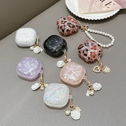 Funda TPU Samsung Galaxy Buds Live – Estampado Leopardo con llavero