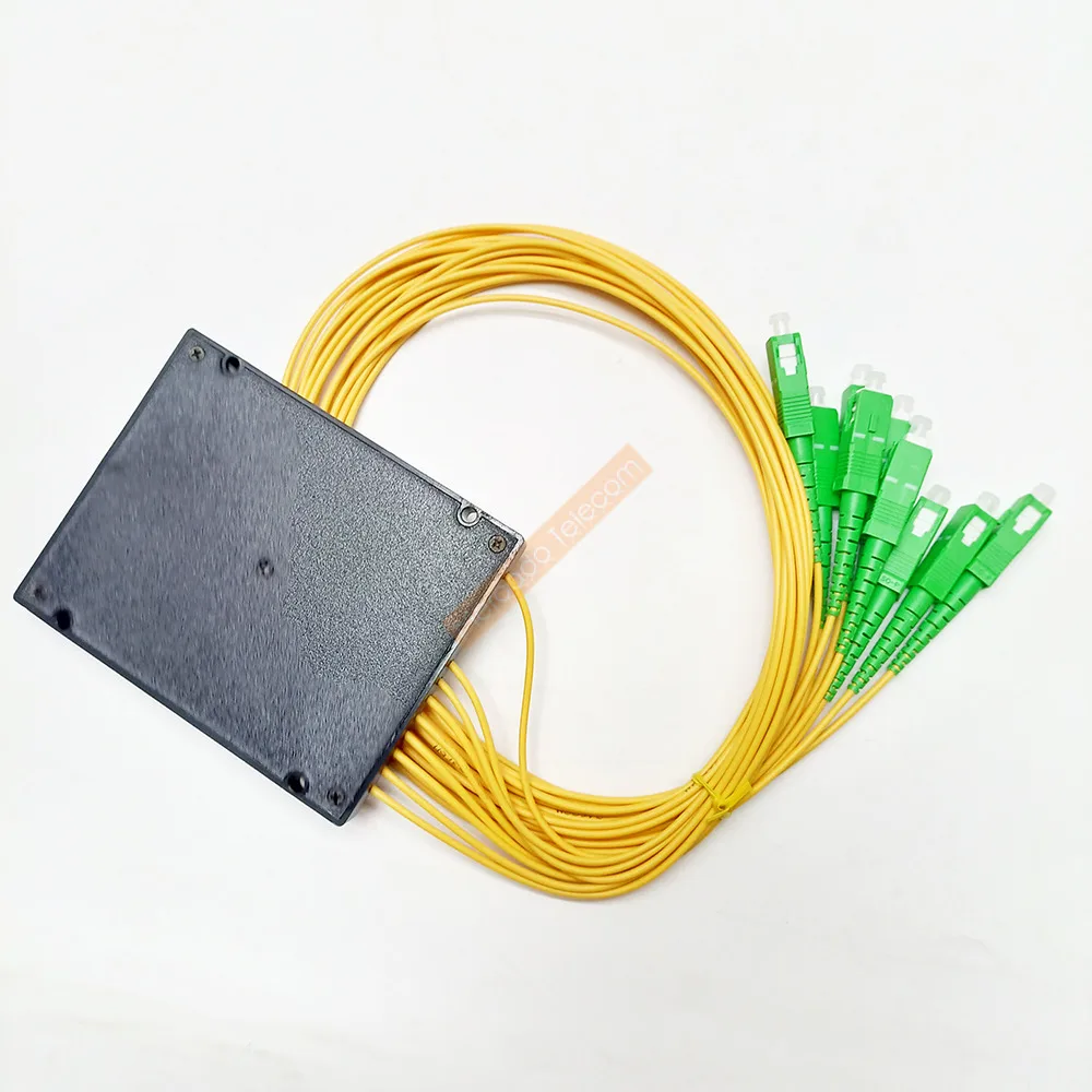 Caja divisora fibra optica SC APC 1x8 PLC - Alta Calidad - imagen 2