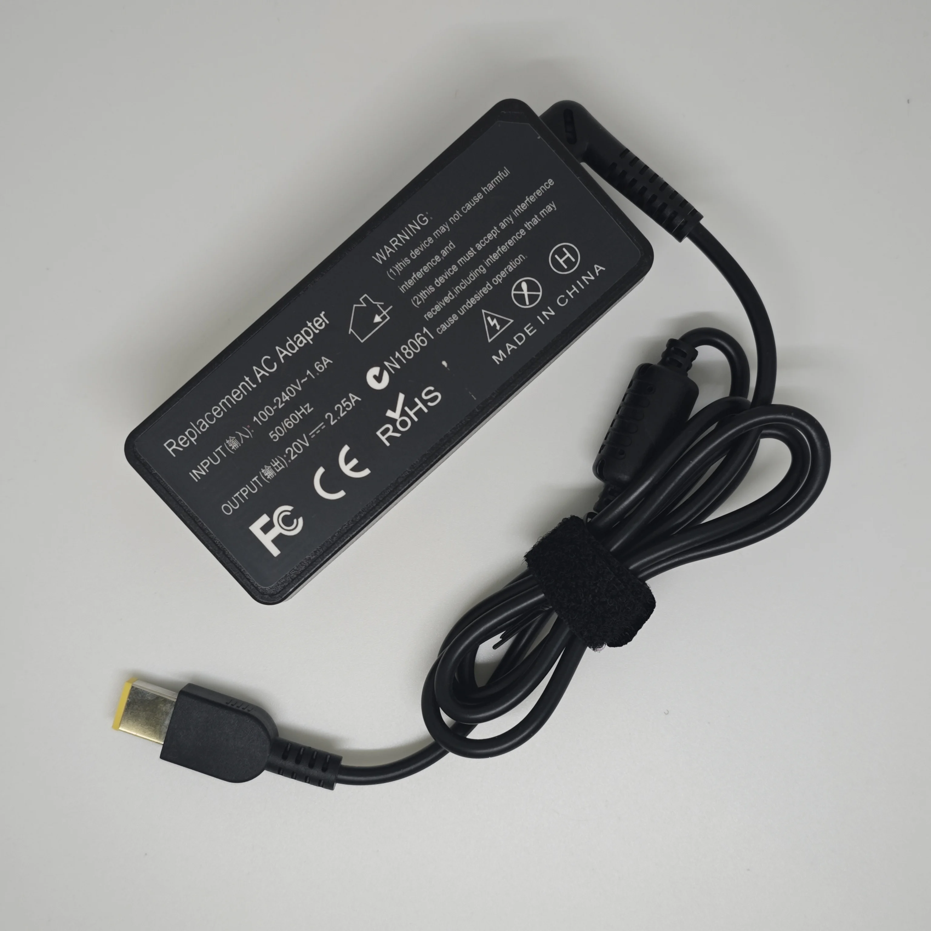 Cargador de ordenador portátil 45W 20V 2.25A adaptador de CA de punta delgada ADLX45NCC3A para Lenovo ThinkPad X230s X240 X240S X250 X260 X270 T440 T440S - imagen 2