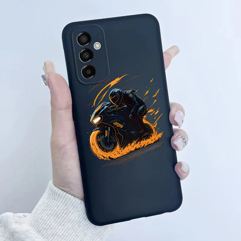 Para Samsung Galaxy M23 F23 5G funda de teléfono diseño de niña de las flores carcasa trasera de silicona suave TPU para Galaxy M23 F23 Buddy 2 5G - imagen 4