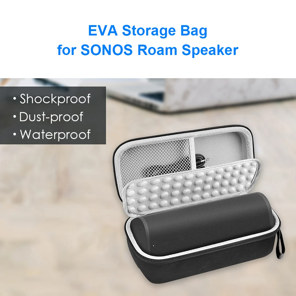 Estuche de transporte de viaje para Sonos Roam, estuche de almacenamiento portátil de EVA rígido - imagen 3