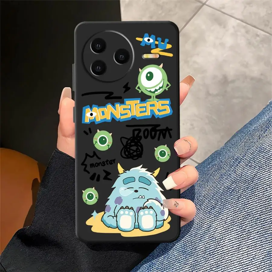 Funda de teléfono suave negra de dibujos animados de Disney Monsters Inc para Xiaomi Redmi 10 A4 A1 A2 Plus 9 A5 12C 13C A3 14C K40 K80 Pro - imagen 2