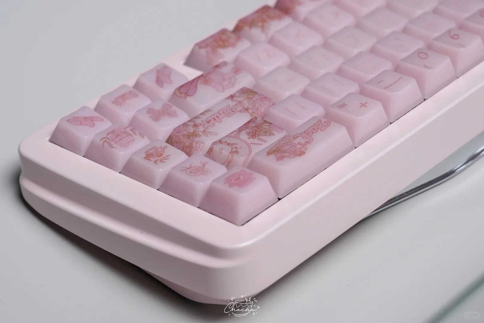 Time Ballet Keycap Little Jelly Fc altura 130/139 teclas Pc Pbt flor rosa púrpura flor Keycap - imagen 2