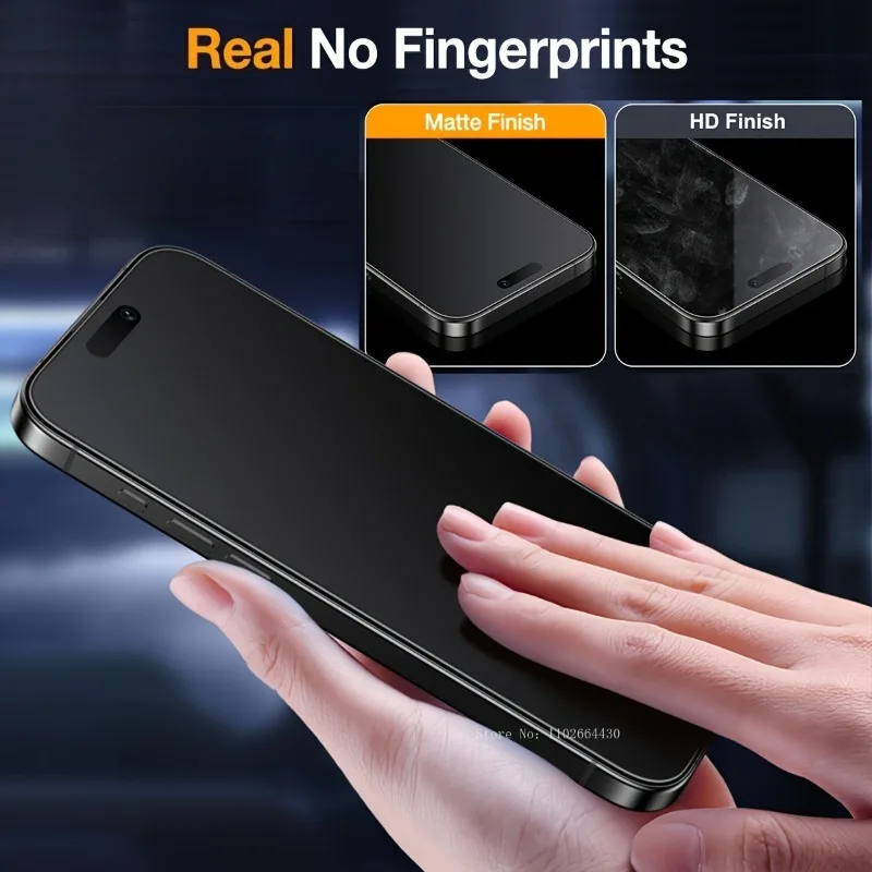 Protectores de pantalla mate para IPhone 17 16 Pro Max, accesorios para IPhone 17 15 14 Plus, antihuellas para IPhone Air Glass, 2 uds. - imagen 2