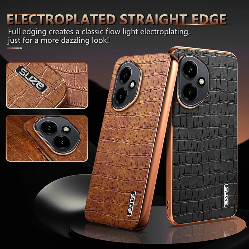 Para Huawei Honor 400 Pro funda de lujo de cuero PU funda protectora trasera para Honor 400 400Pro versión Global carcasa de teléfono