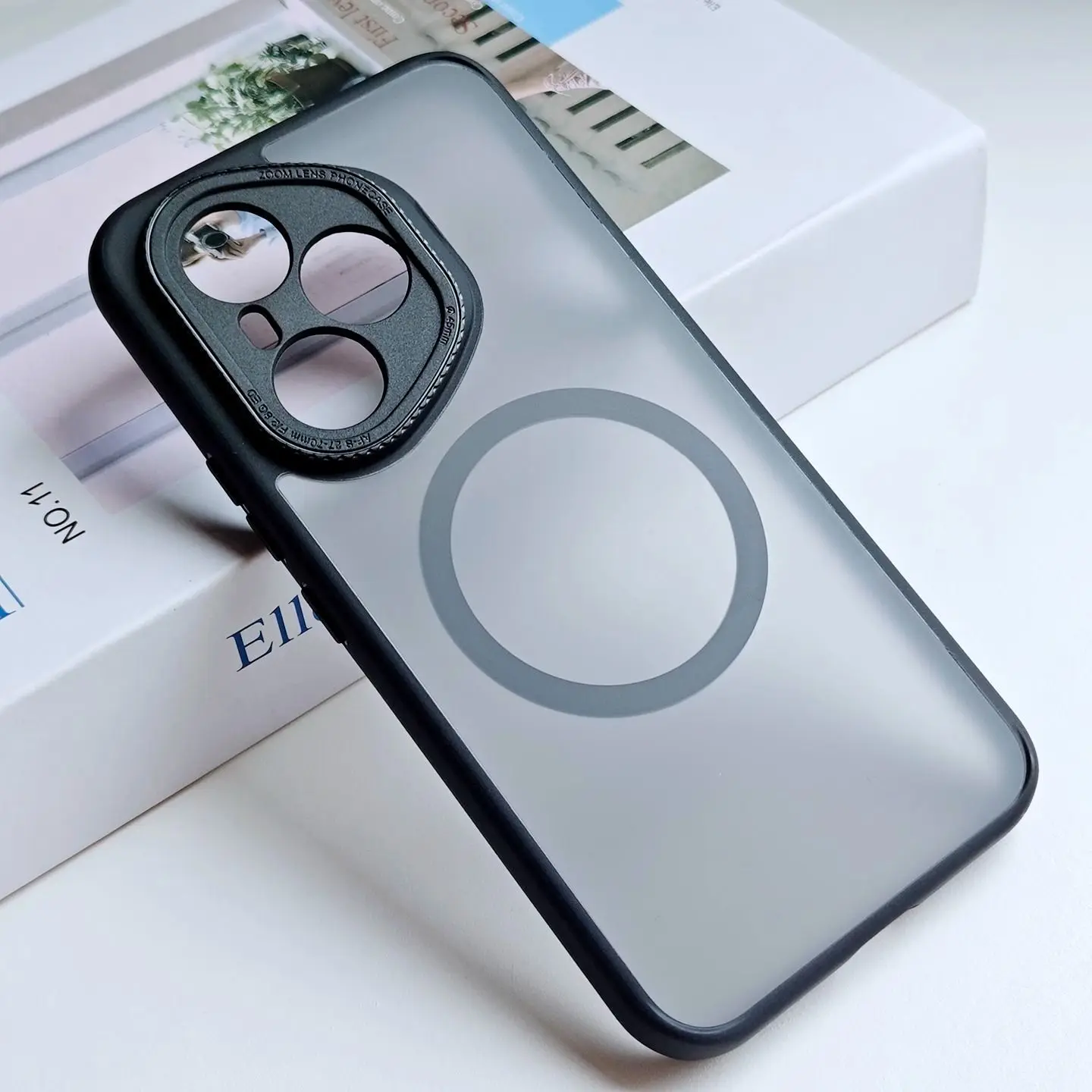 Funda Magsafe para Honor 400 Pro 400, Funda transparente mate de lujo con imán incorporado para Honor 400 Pro, Funda de carga inalámbrica a prueba de golpes