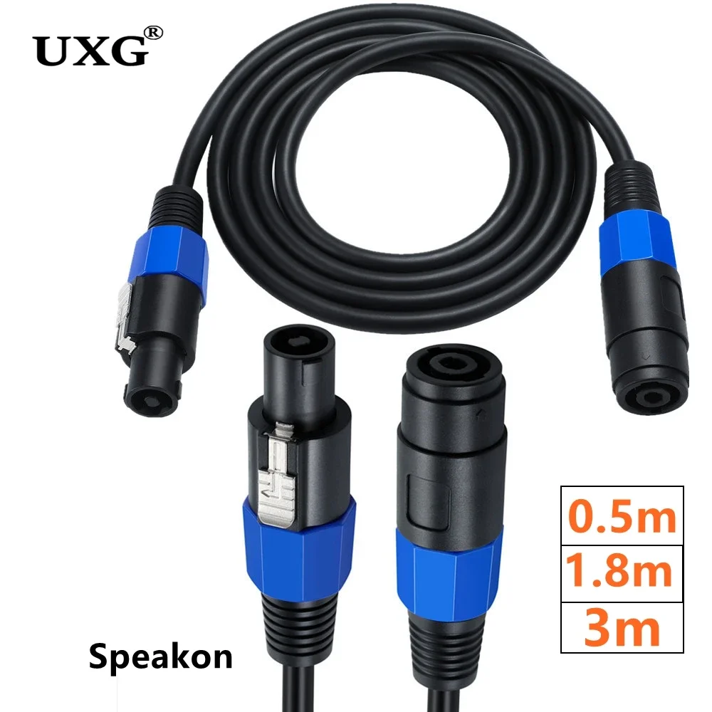 Speakon SOUND macho a Speakon hembra profesional M-F Cable de Audio de cobre para DJ Cable de extensión de altavoz con bloqueo giratorio - imagen 3