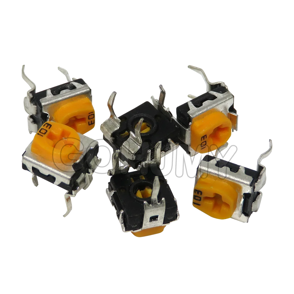 Potenciómetro recortador de 10 uds, 1K, 2K, 5K, 10K, 20K, 50K, 100K, 200K, 500K, 100K, 1M, 200, 500 ohm, resistencias variables WH06 - imagen 2