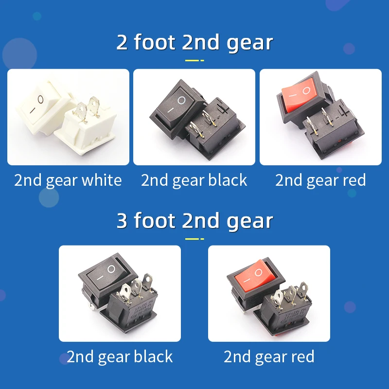 5 uds Kcd1 Kcd3 Mini interruptor basculante interruptor de encendido y apagado 2 pines 3 pines 6A/250V 10A/125V posición interruptor basculante de barco negro - imagen 2