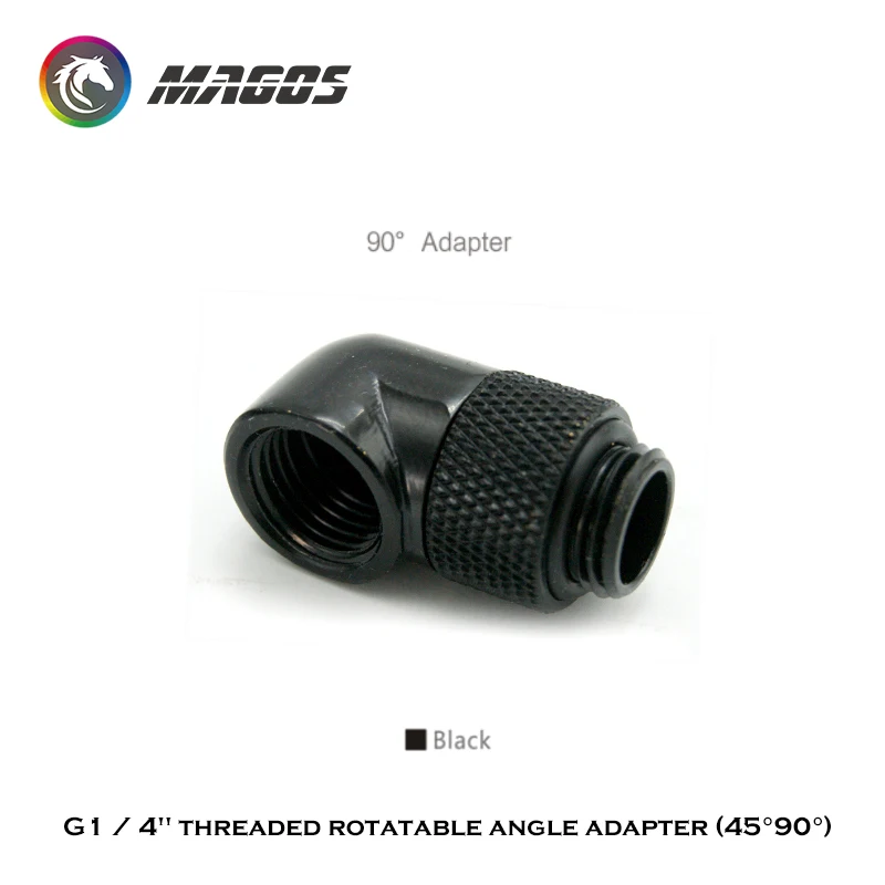 Adaptador Giratorio 90° G1/4" Neumático – Giro 360° - imagen 3