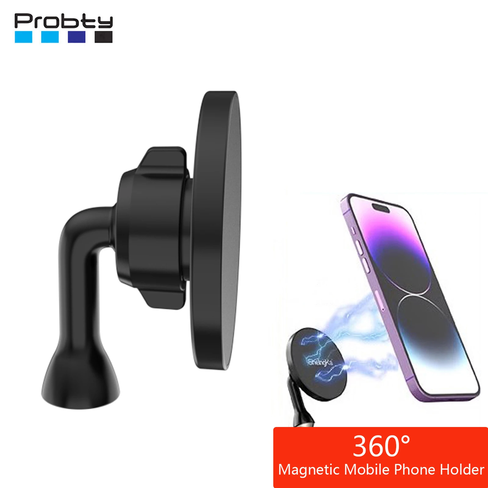 Nuevo 360 ° Soporte magnético para teléfono móvil para iPhone Samsung Smartphone adaptador de montaje en trípode para funda MagSafe soporte para teléfono