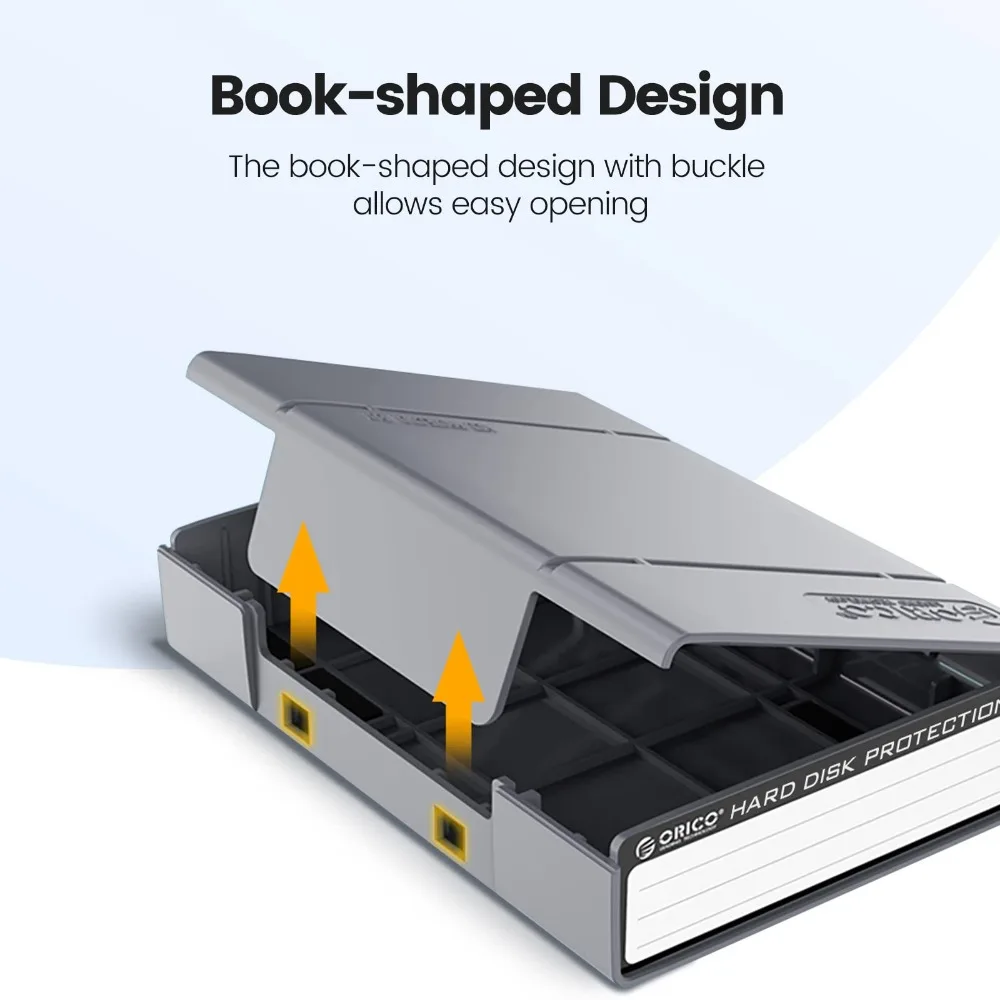 ORICO M.2 SSD Case 2,5/3,5 pulgadas HDD gabinete M.2 funda protectora caja rígida con etiqueta para disco duro externo caja de almacenamiento - imagen 5