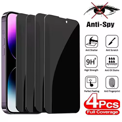 Protector de pantalla privacidad iPhone X, XR, XS y 11-15