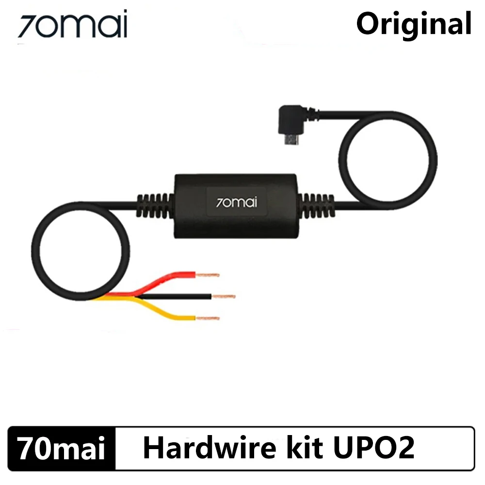 Cable de vigilancia de estacionamiento 70mai UP02 para 70mai A200 M200 S500 4K A800S A500S D06 M300 Kit de cables duros UP02 24H Monitor de estacionamiento