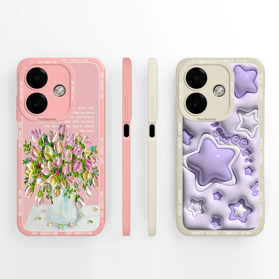 Funda de teléfono para Oppo A3 A3 Pro 4G 5G Pretty Mountain Astronaut protección trasera de silicona líquida para OppoA3 A3Pro Funda Capa - imagen 3
