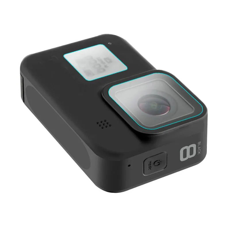 Pantalla de lente de vidrio templado, película protectora de pantalla LCD, funda protectora para GoPro Hero 8 Black Go pro Hero8 Action Camera - imagen 2