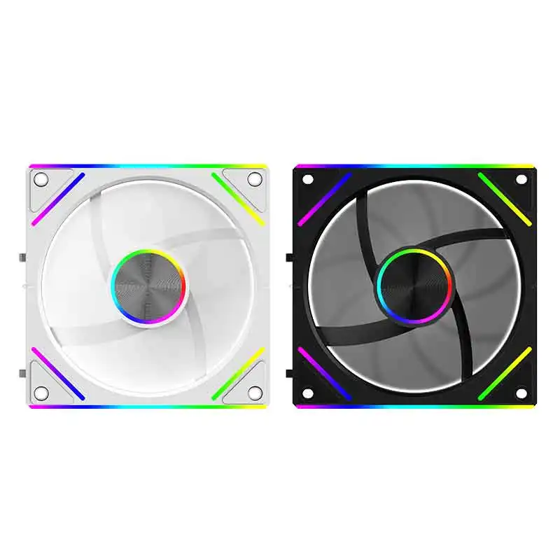 UPSIREN WF-3 ventilador de refrigeración de chasis de empalme inalámbrico/ARGB 120X120X25MM (3 piezas)/soporta sincronización de placa base PWM y ARGB - imagen 5