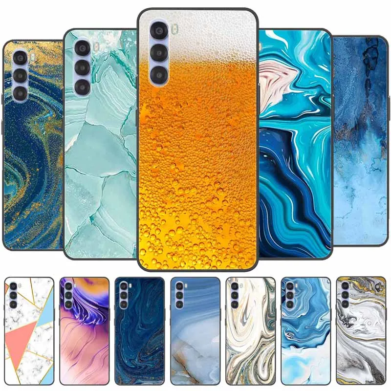 Para NUBIA S 5G funda de mármol TPU funda trasera de silicona suave fundas de teléfono para NubiaS 5G impermeable transparente protectora pintada Para