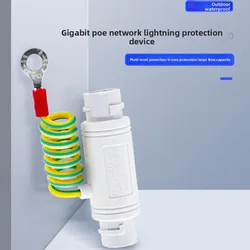 Protector Sobretensiones PoE Gigabit RJ45 para CCTV Exterior