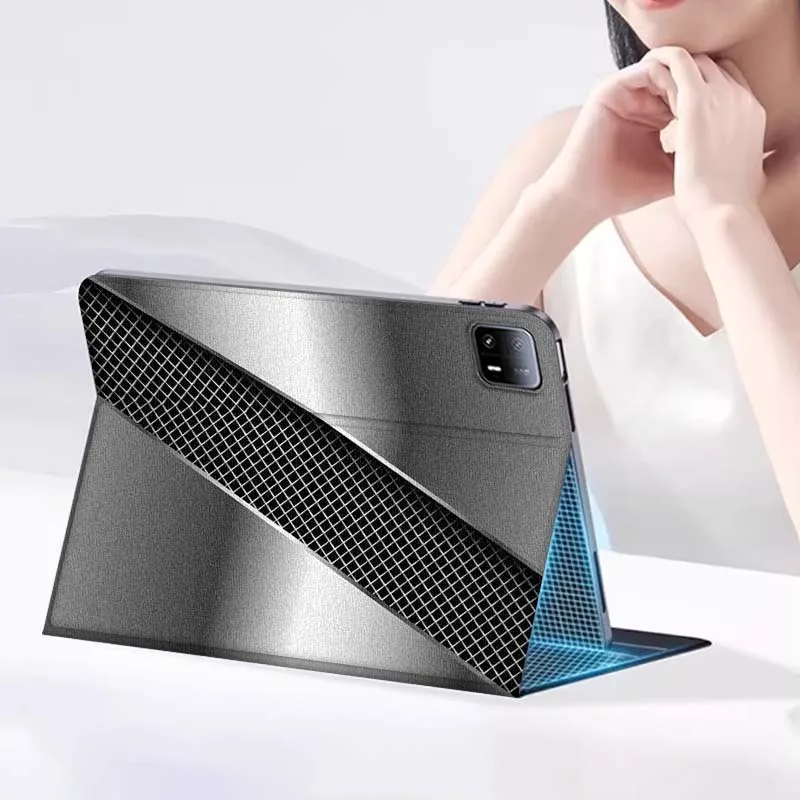 Patrones geométricos de metal para Xiaomi Redmi Mi Pad 2 4 5 6 6s 7 8 11 12,5 12,4 11,2 8,7 SE Pro Plus Max funda para tableta - imagen 5