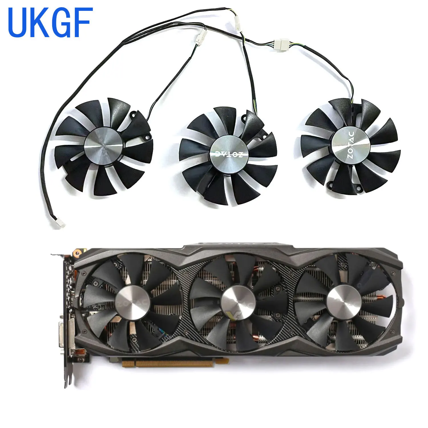 Nouveau pour ZOTAC GeForce GTX970 980ti AMP! Ventilateur de remplacement pour carte graphique Extreme Core Edition GA91S2U