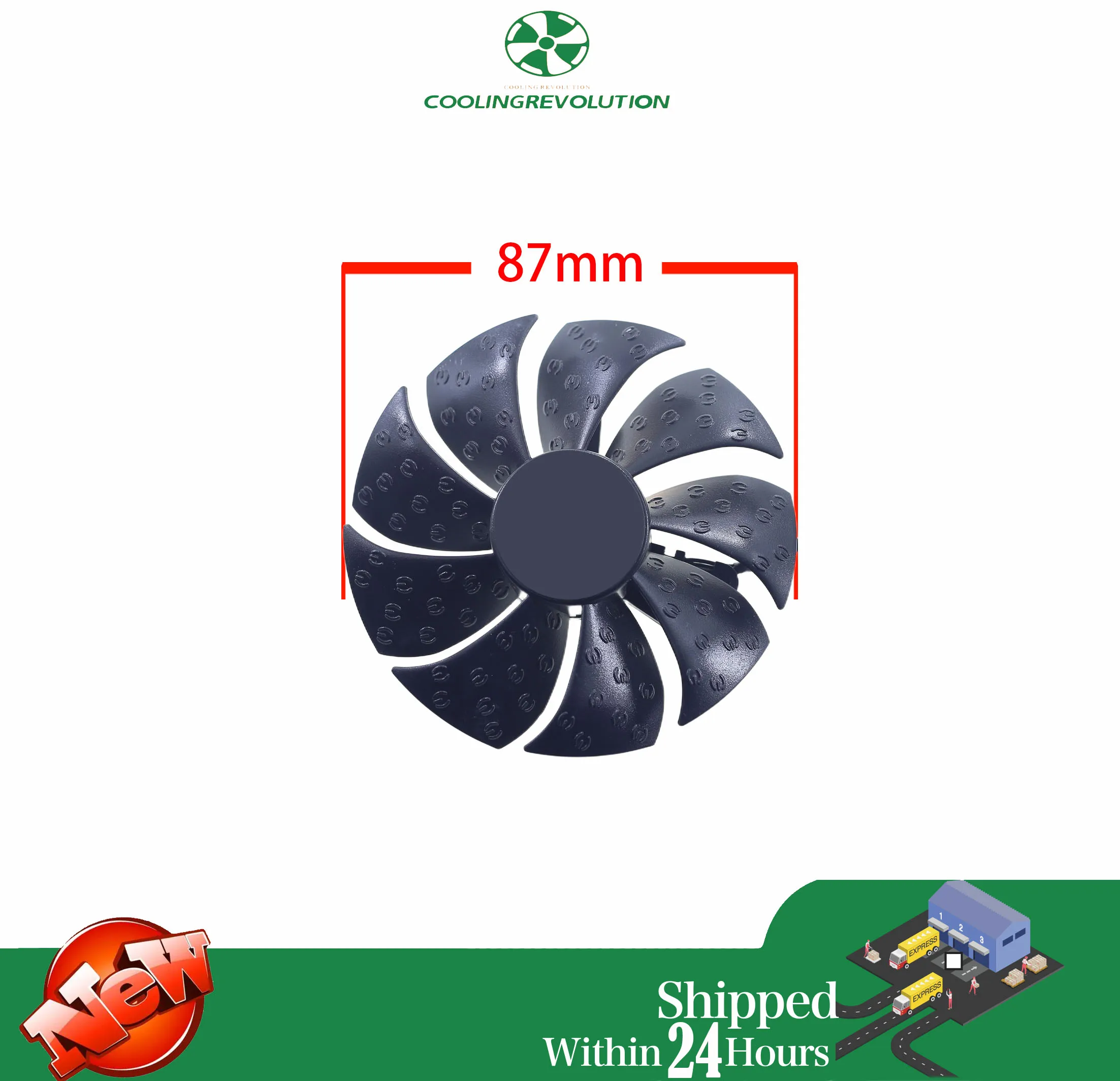 Ventilador de Refrigeración para EVGA RTX 3050/3060/3060 Ti XC 87mm - imagen 3