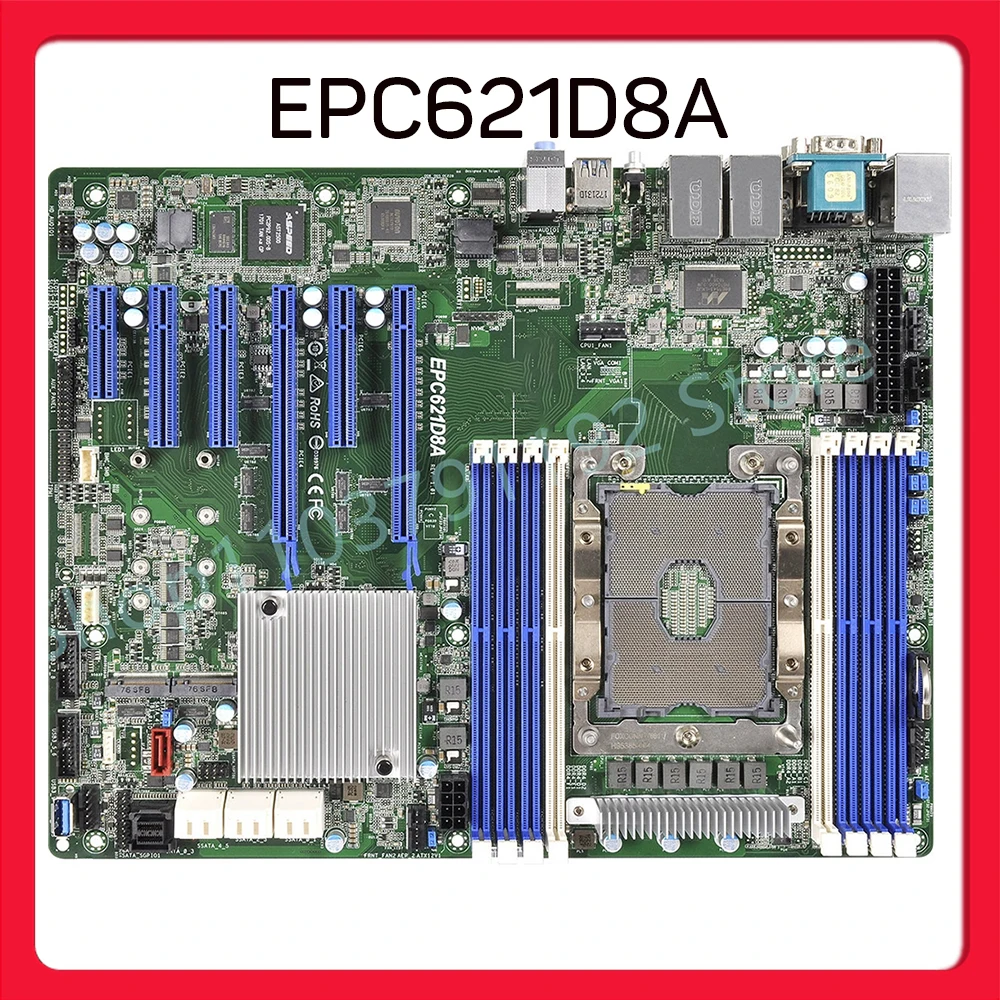 REG DDR4 LGA3647 IPMI compatible con 8124 8124M 8171M 8172M 8175M placa base de servidor EPC621D8A - imagen 2