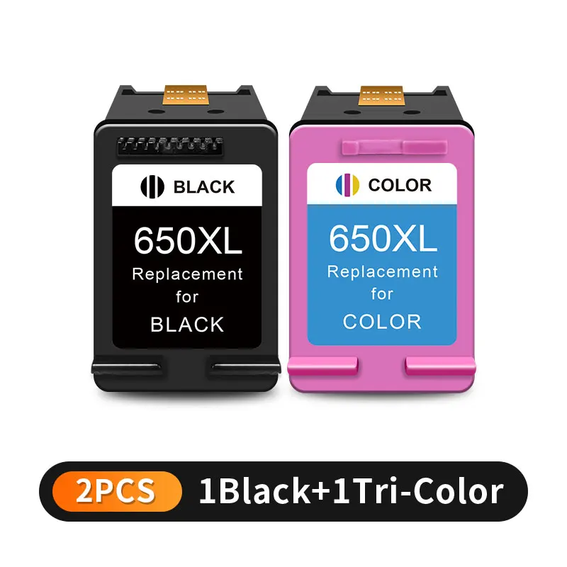 Reemplazo de cartucho de tinta 650XL para impresora HP 650 HP650 XL Compatible Deskjet 1015 1515 2515 2545 2645 3510 3515 4518 4645