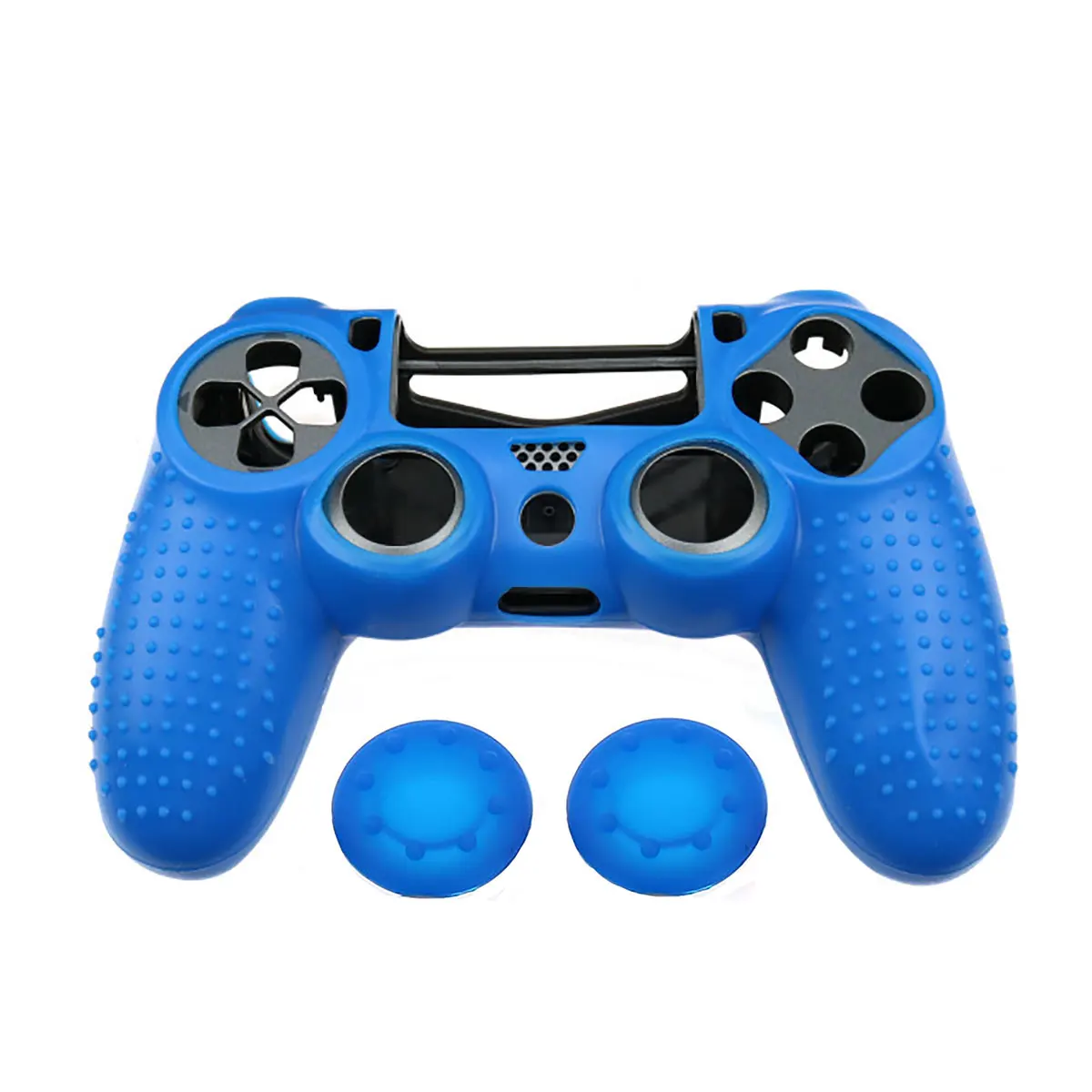 JCD-funda protectora de silicona antideslizante para PS4 Pro, cubierta de goma para controlador Delgado, tapas analógicas 3D para agarre del pulgar - imagen 2