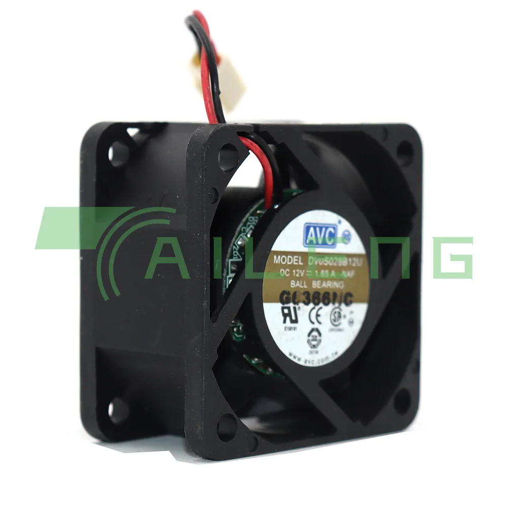 Para ventilador de refrigeración de servidor AVC DV05028B12U DC 12V 1.65A, 2 pines 5cm 50x50x28mm - imagen 2