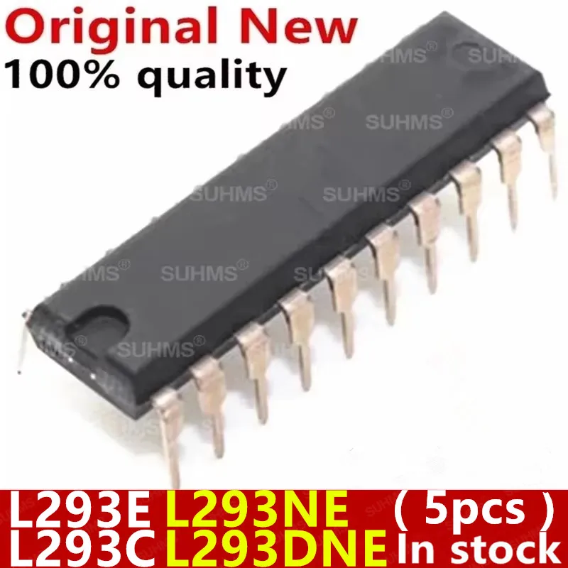 (5 piezas) 100% nuevo L293E L293C DIP-20 L293NE L293DNE DIP-16