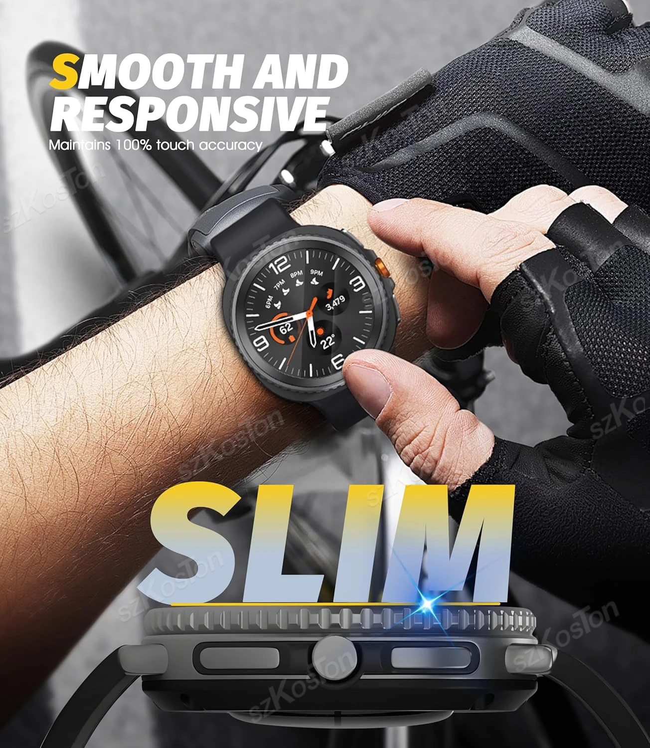 Protector de pantalla de 3 uds para Galaxy Watch8 40mm/44mm y Watch 8 Classic 46mm vidrio templado antiarañazos para Galaxy Watch Ultra 47mm - imagen 5