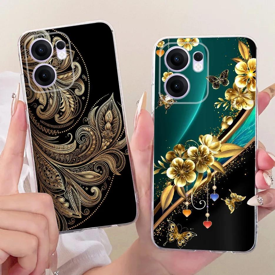 Para Oppo Reno 13F 4G funda CPH2701 funda pintada de mariposa de lujo funda de teléfono delgada suave para Oppo Reno13 F Reno 13 FS Reno13F Shell - imagen 4