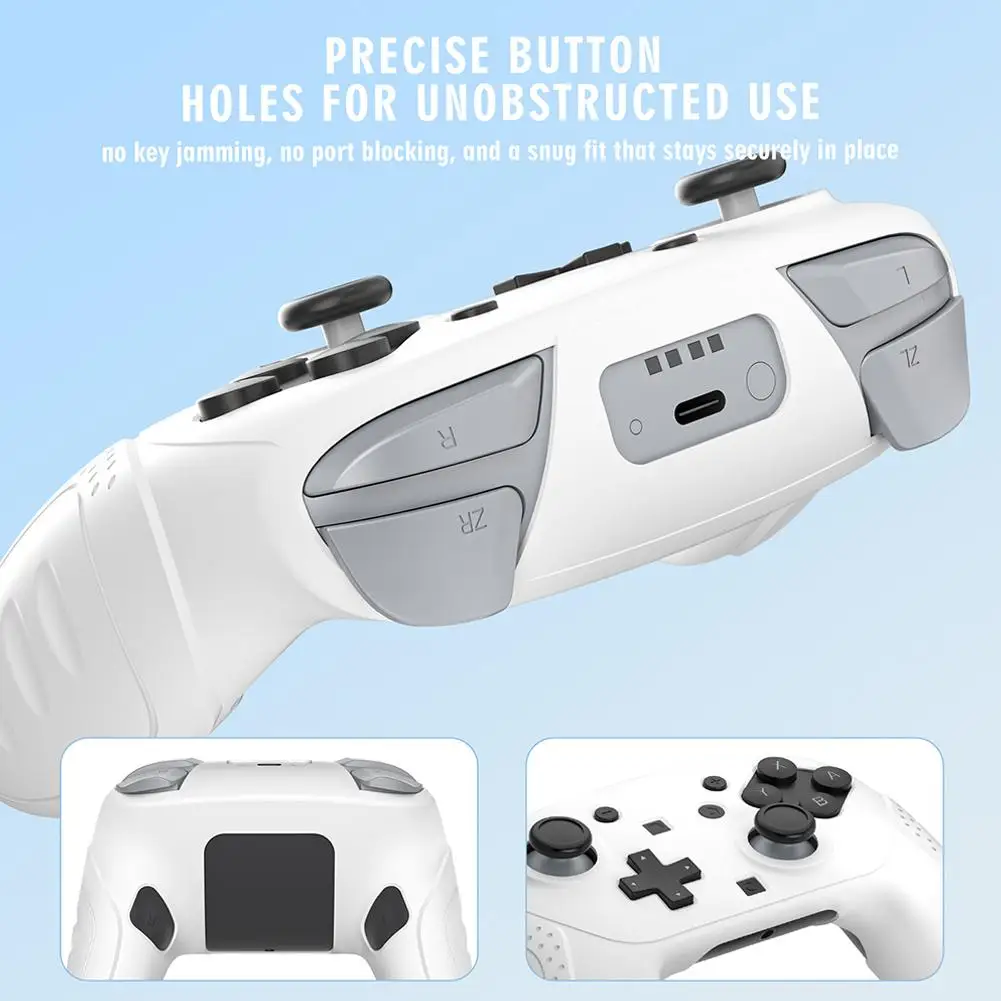 Funda protectora de silicona para Nintendo Switch 2 Pro, funda de goma para mando, tapas de empuñaduras de Joystick para Switch2 Pro